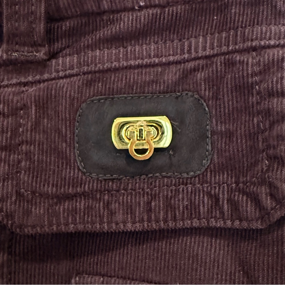 SOLD Vintage Dittos Corduroy Flare Pants Size 28 Brown Wide Leg Y2K Hippie - Picture 6 of 13